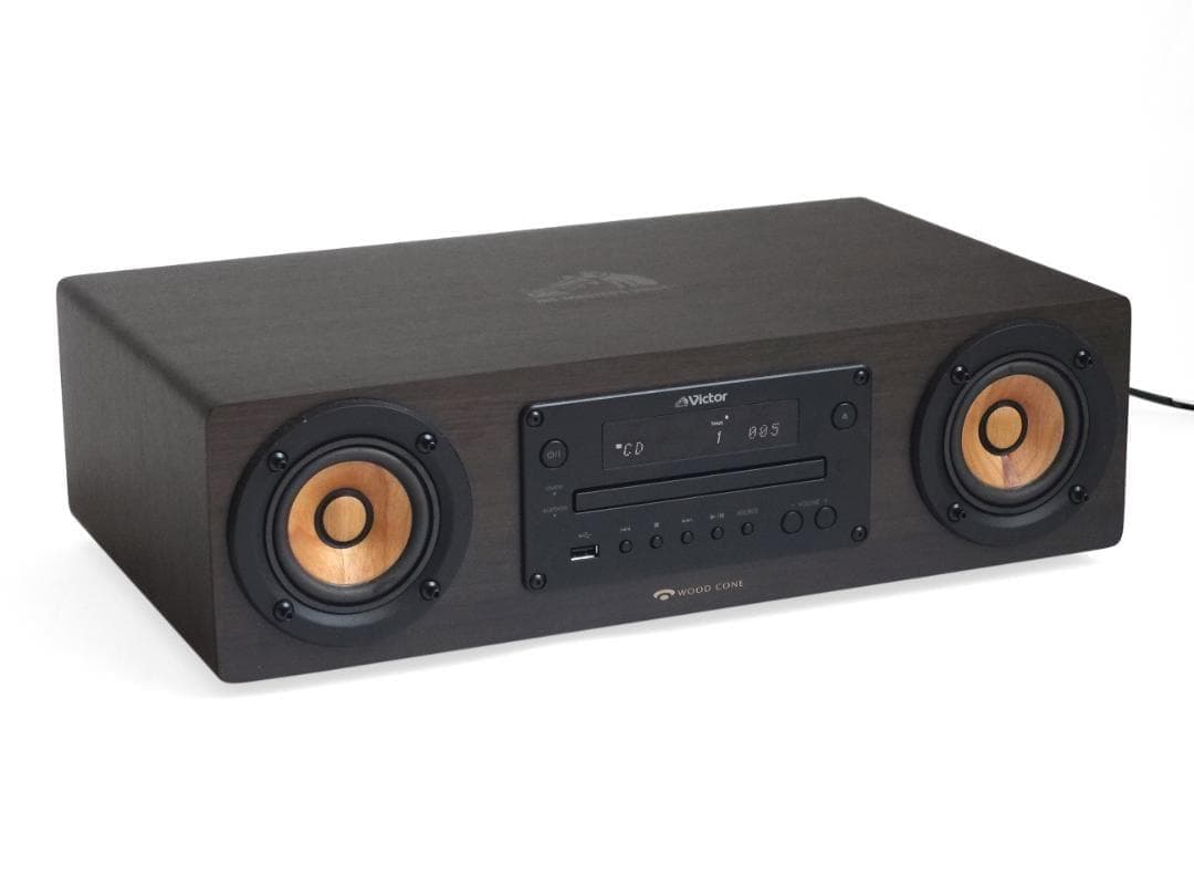 美品 JVC ケンウッド ビクター コンポ EX-D7 ウッドコーン 2023年