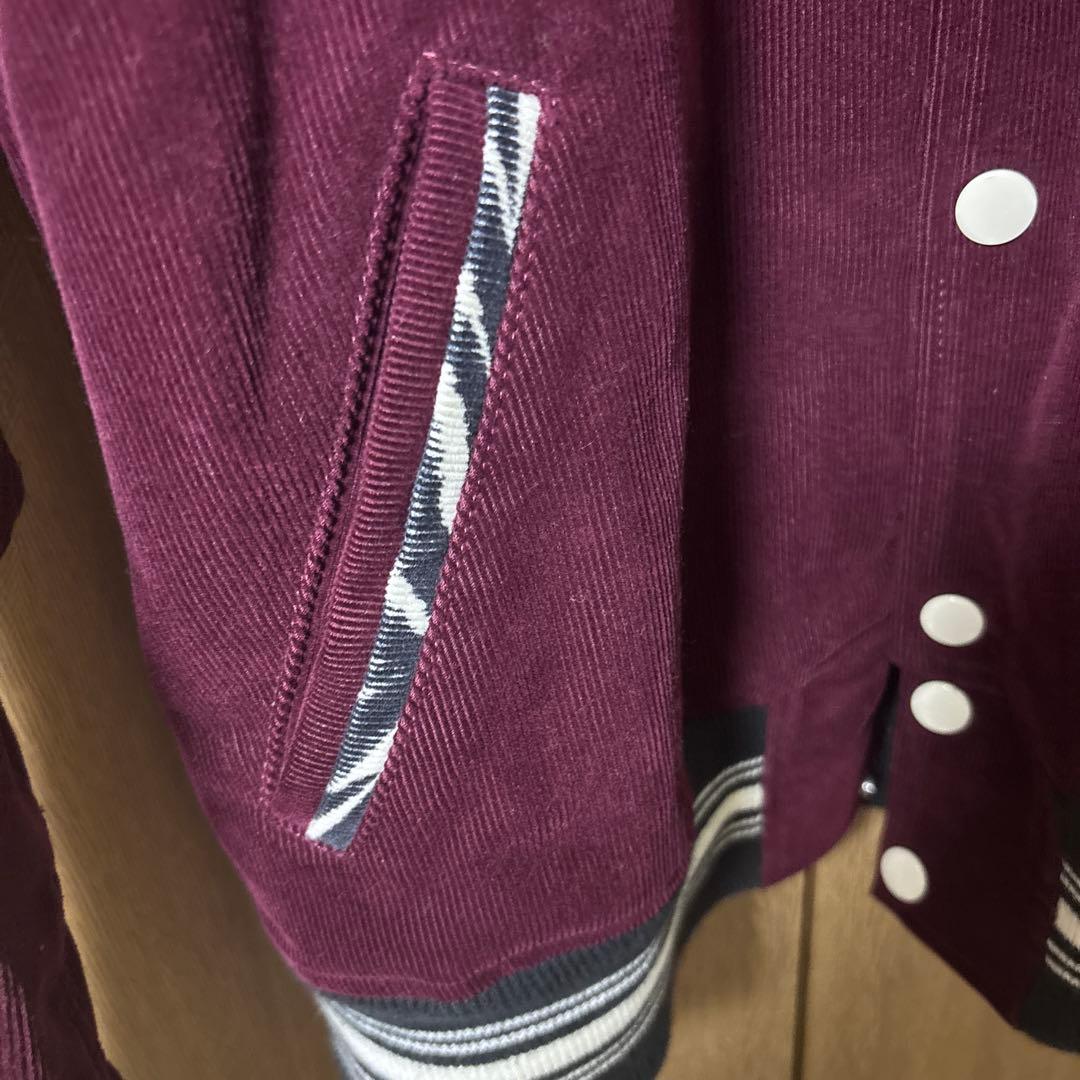 GROOVIN HIGH バーガンディ コーデュロイジャケット M