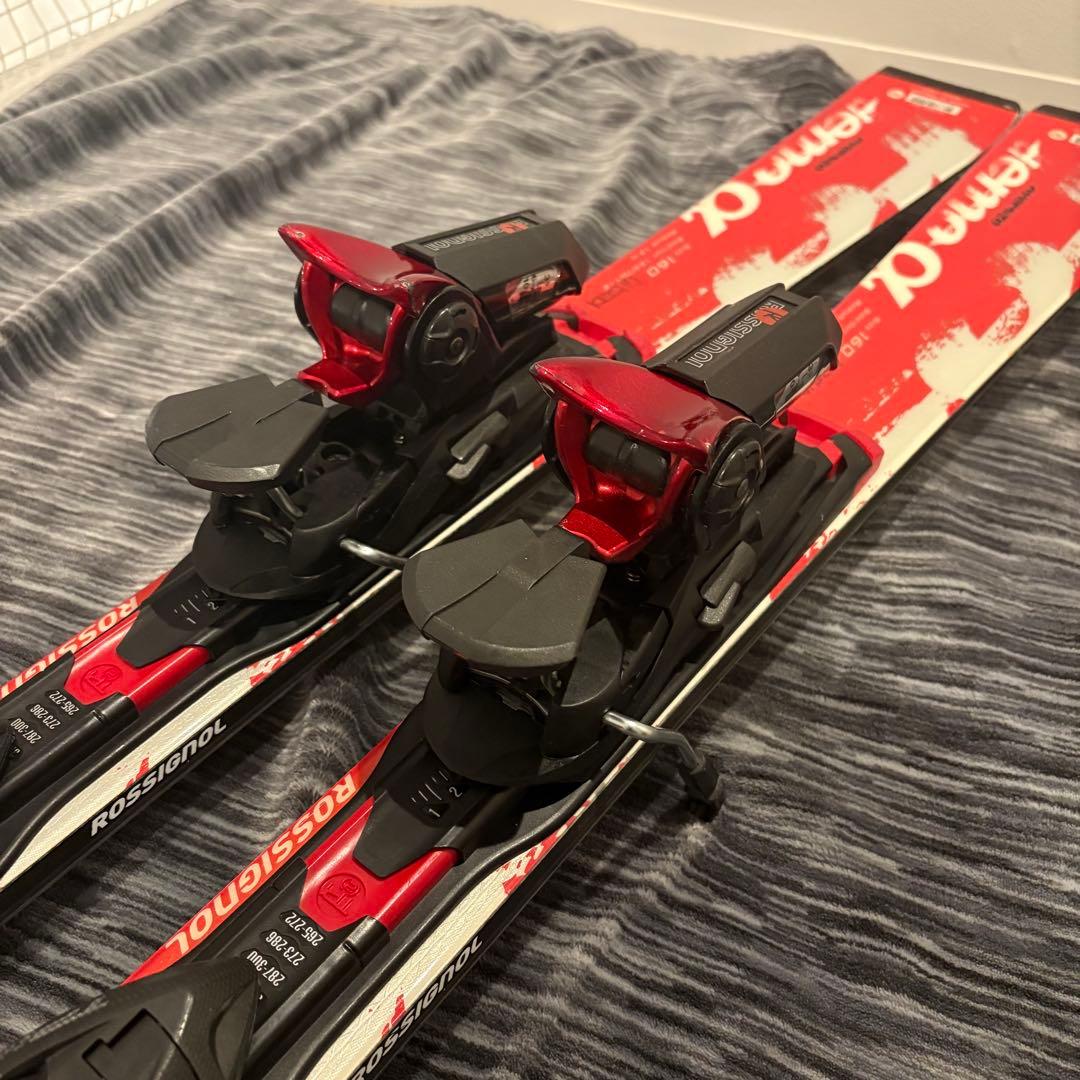 ROSSIGNOL Demo α 160cm スキー 専用バンド付き