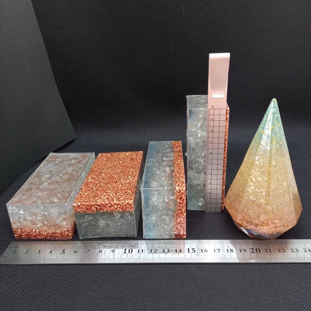 オルゴナイト『結界＆パワースポット黄金比オルゴナイトパーフェクトセットNo32』