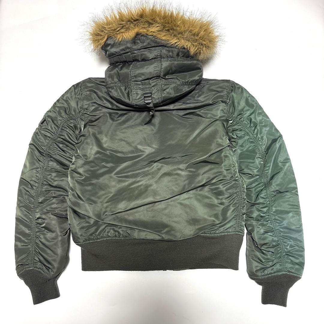 アルファ ALPHA MA-1 N-2B フライトジャケット【M】カーキ ファー