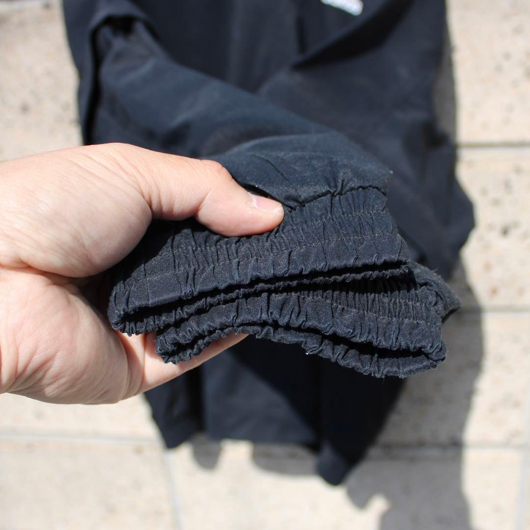 00's adidas GOLF ロゴ刺繍3ライン 袖着脱可 古着プルジャケット