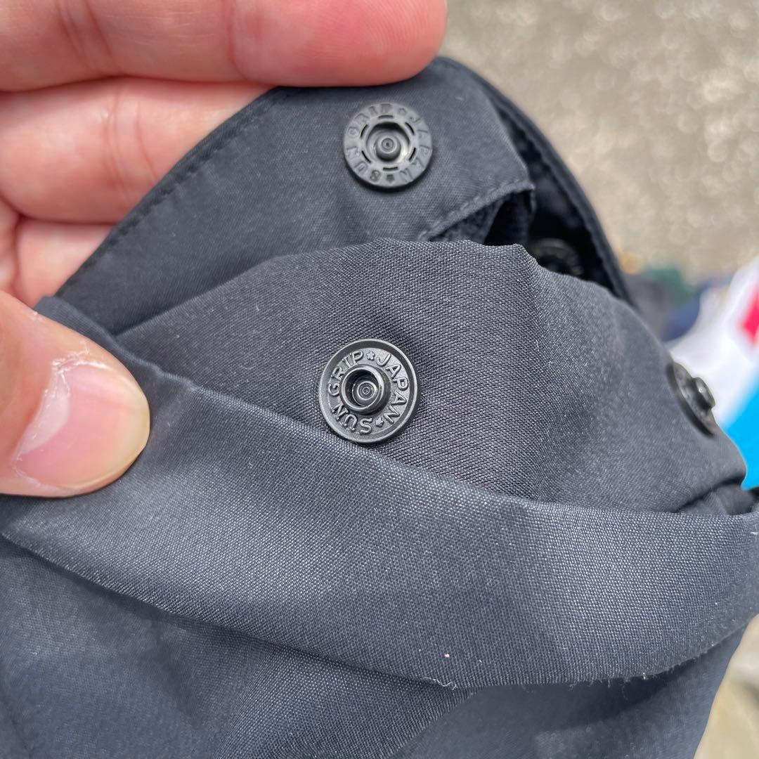 00's adidas GOLF ロゴ刺繍3ライン 袖着脱可 古着プルジャケット