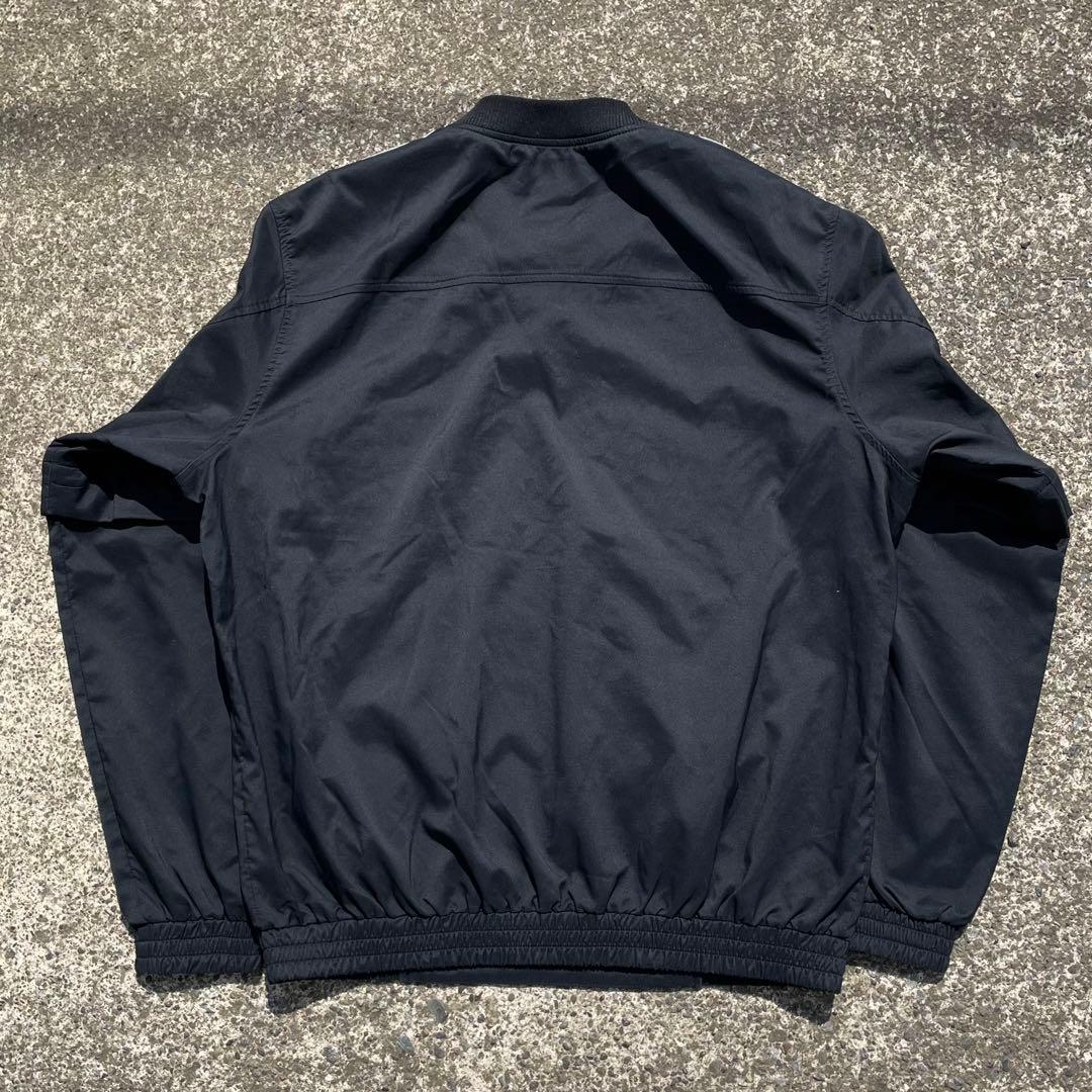 00's adidas GOLF ロゴ刺繍3ライン 袖着脱可 古着プルジャケット