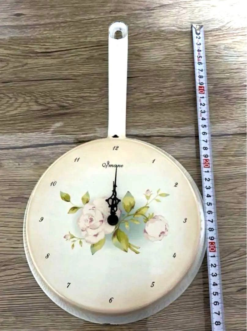 【希少レア】　イマン　ポワージュ❤️フライパン型　壁掛時計