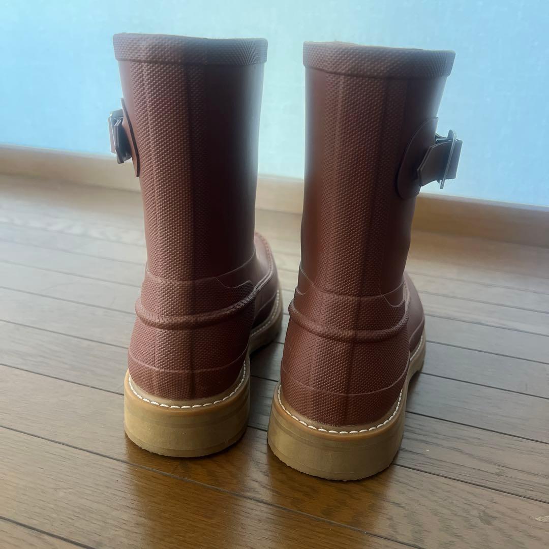 ハンター　オリジナル モックトゥ　ショート レインブーツ　25cm ブラウン