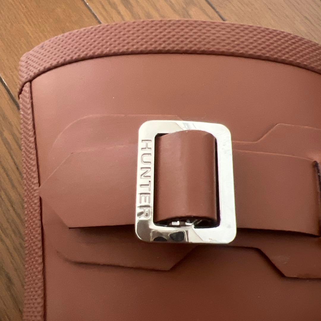 ハンター　オリジナル モックトゥ　ショート レインブーツ　25cm ブラウン