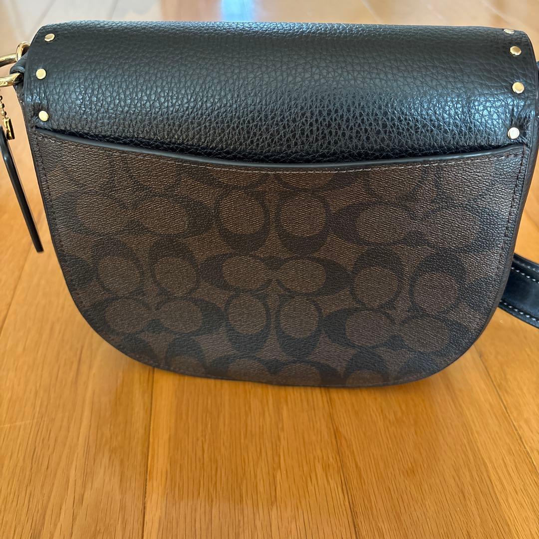 【COACH】 ブラック ショルダーバッグ