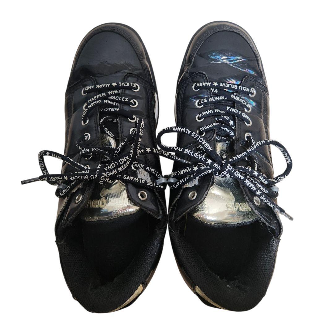 【お嬢】MARK&LONA×gravis ゴルフシューズ 黒×金 27㎝