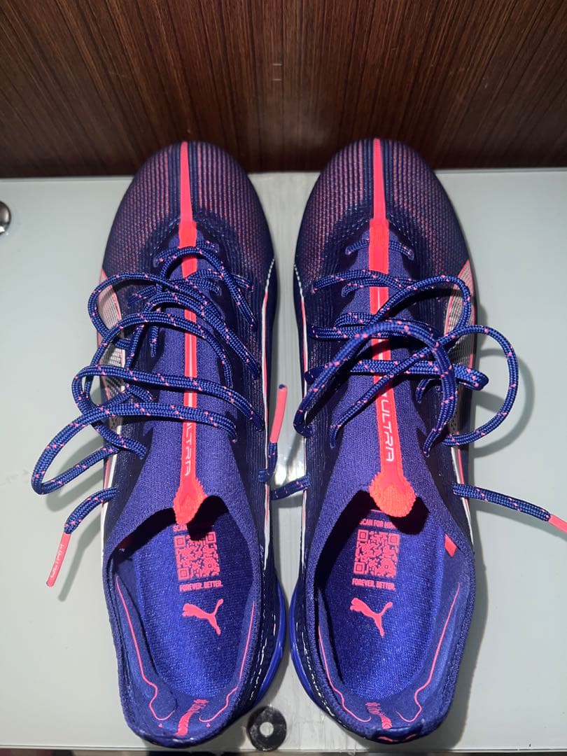 PUMA ULTRA サッカーシューズ ネイビー/ピンク　FG 25.0