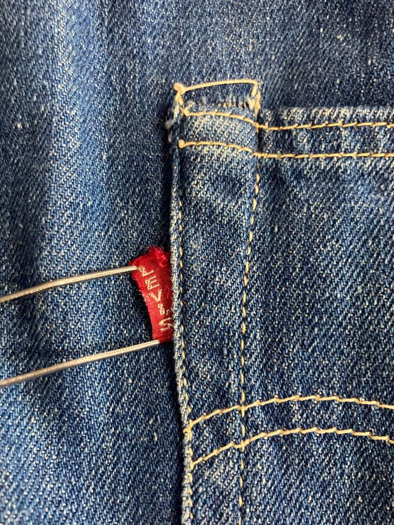 50s Levi's 701XX デニムパンツ 濃紺 ペイント モンローパンツ