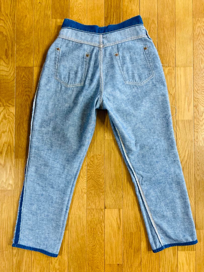 50s Levi's 701XX デニムパンツ 濃紺 ペイント モンローパンツ