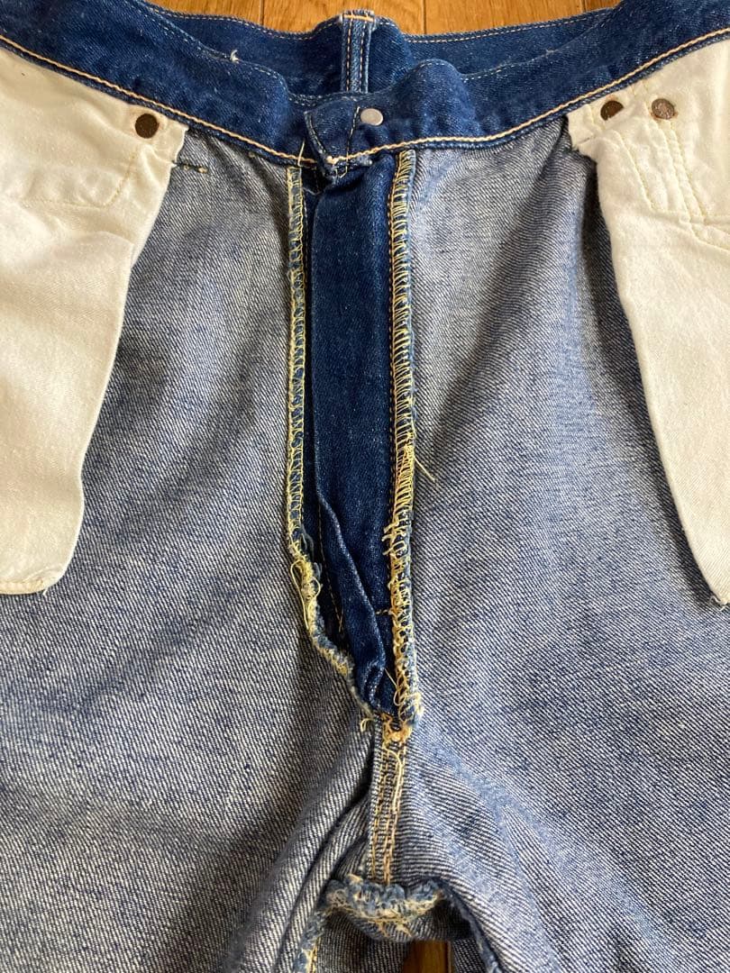 50s Levi's 701XX デニムパンツ 濃紺 ペイント モンローパンツ