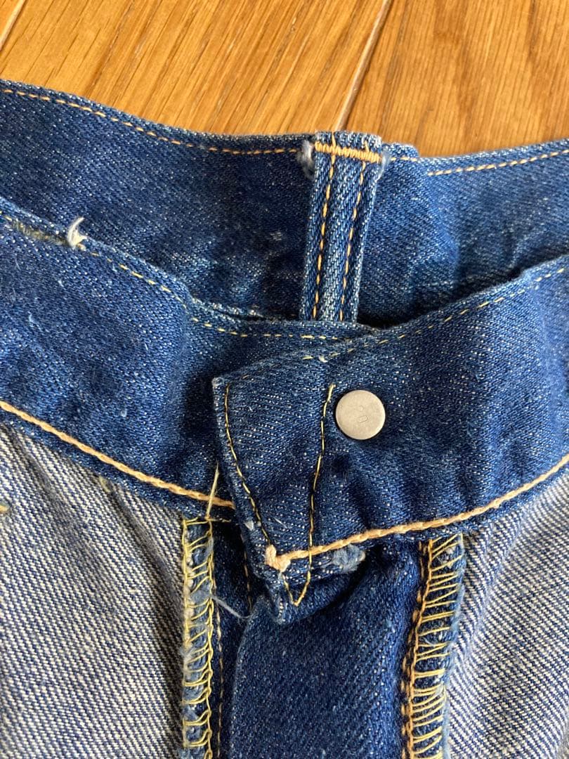 50s Levi's 701XX デニムパンツ 濃紺 ペイント モンローパンツ