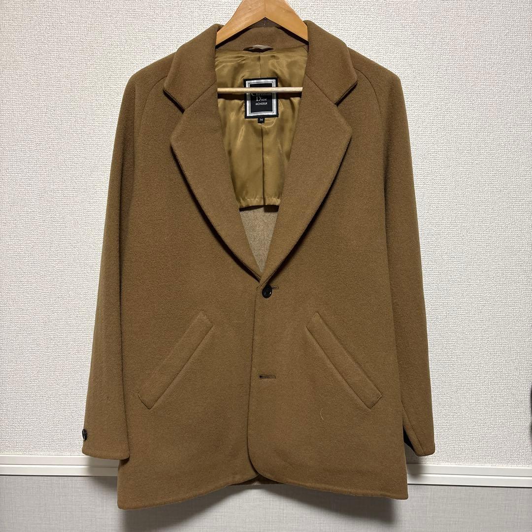 【とっとちゃんさま】Christian Dior チェスターコート カシミヤ混 とっとちゃんさま】Christian Dior チェスターコート カシミヤ混