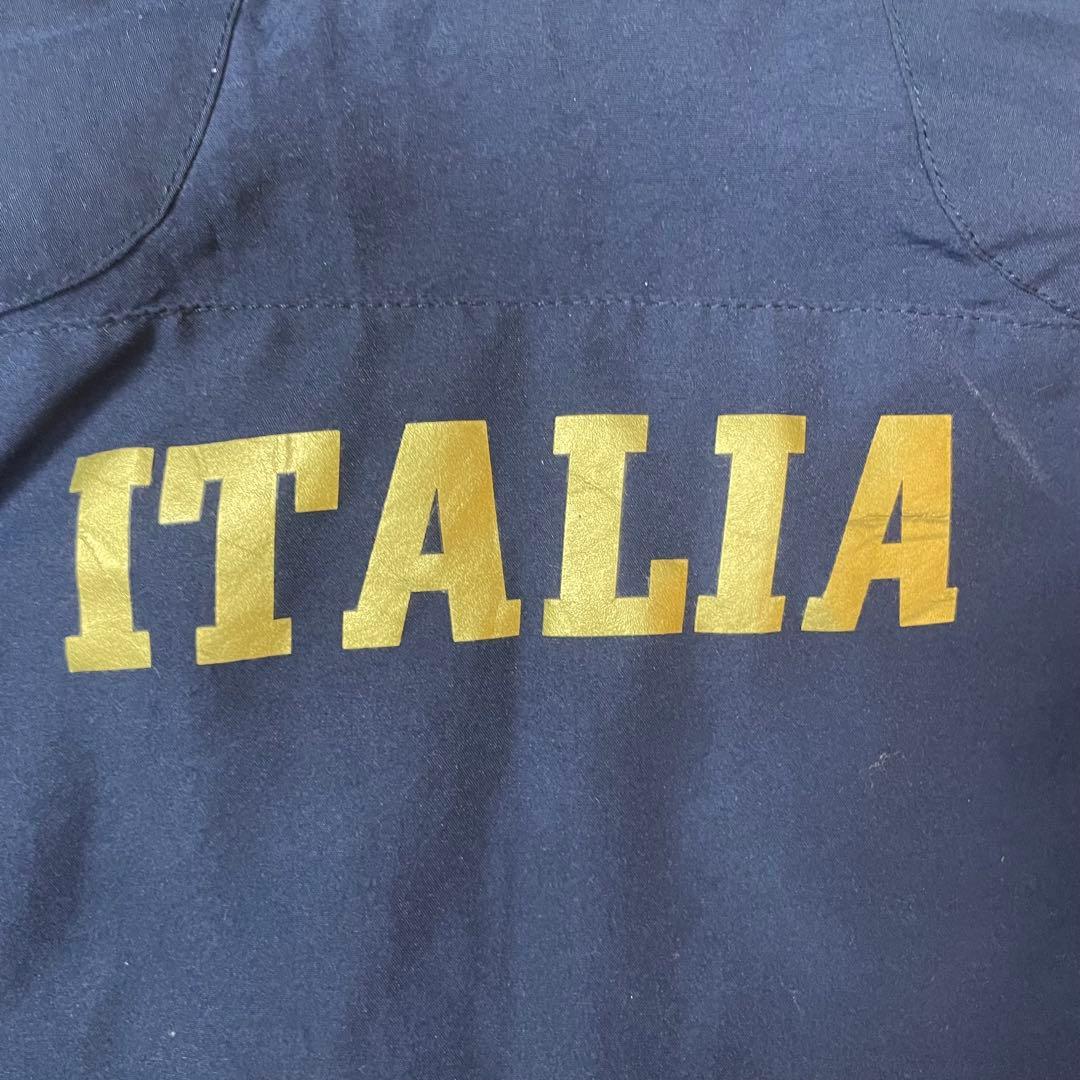 PUMA イタリア代表 06W杯後黄金期中綿フードIN刺繍ロゴジャケット XL紺
