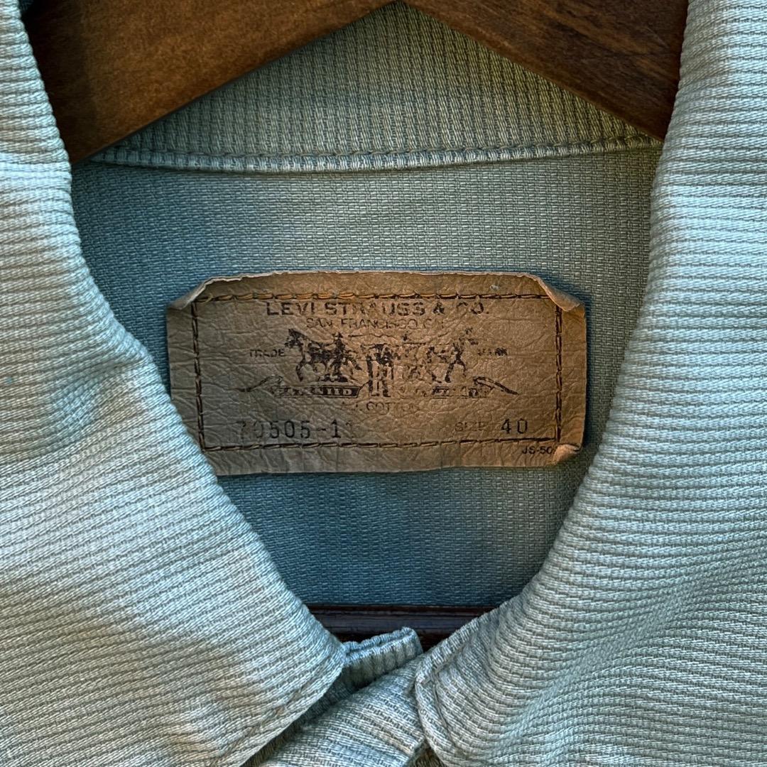 1990年代　リーバイスLevi’s　70505　ピケ　モスグリーン　サイズ40