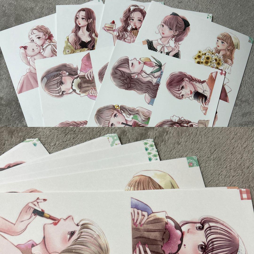 【処分価格】コラージュ素材 海外マステ デザインペーパー まとめ売り