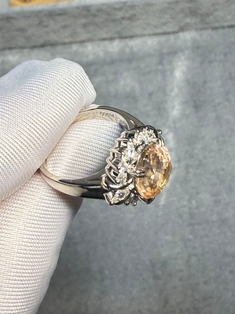 定価百万以上三越ブランドパパラチアカラー サファイア ダイヤモンド