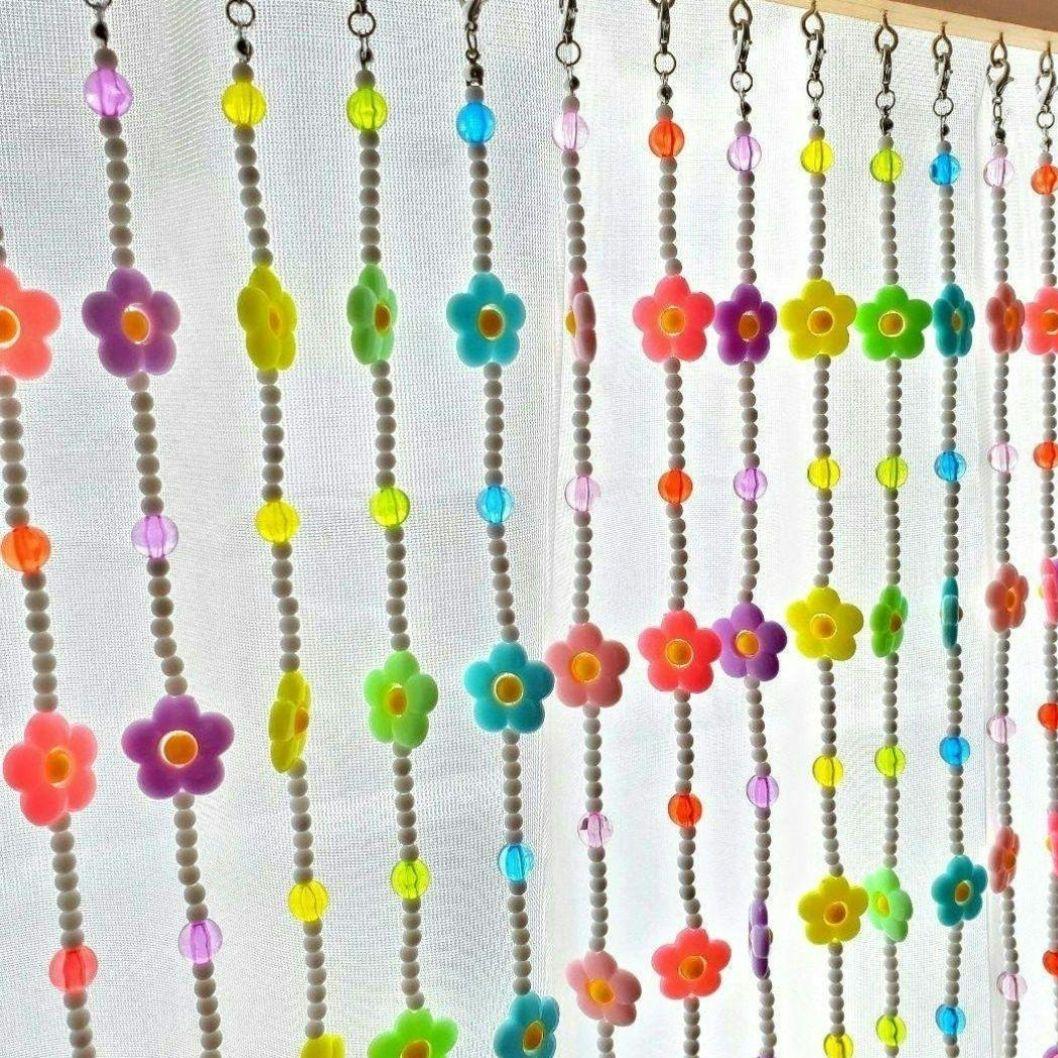 ビーズ のれん レトロ 暖簾 昭和レトロ 雑貨 ポップ ビーズのれん