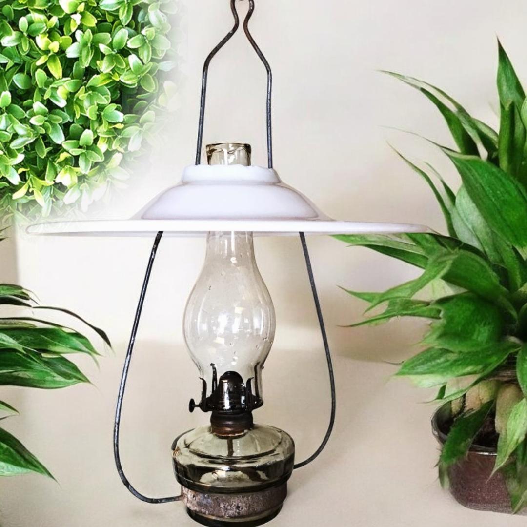 夏季最終値下げ！アンティーク・吊り下げオイルランプ「佐々製 改良