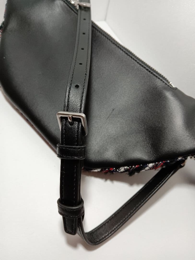 トリーバーチ　61482 FLEMING TWEED BAG ウエストバッグ