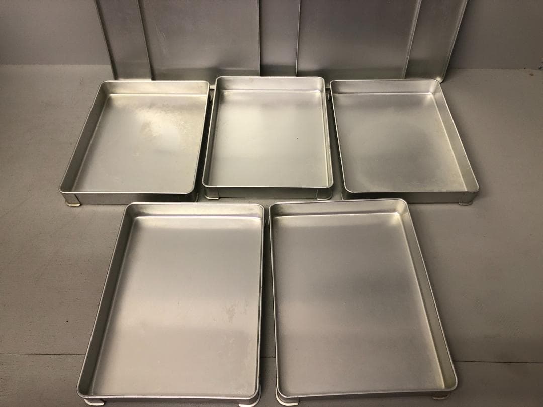 5個ふた付　アカオアルミ　硬質アルミ　システムバット　餃子バット　大50　⑷☆