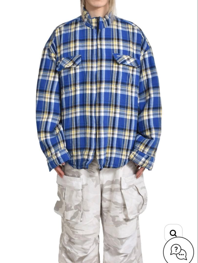 project/gr PADDED CHECK SHIRTS JACKET - メルカリ