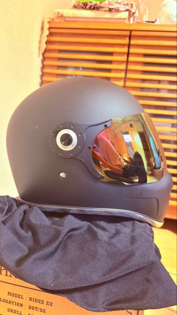 RIDEZ XX マットブラック フルフェイスヘルメット Mサイズ