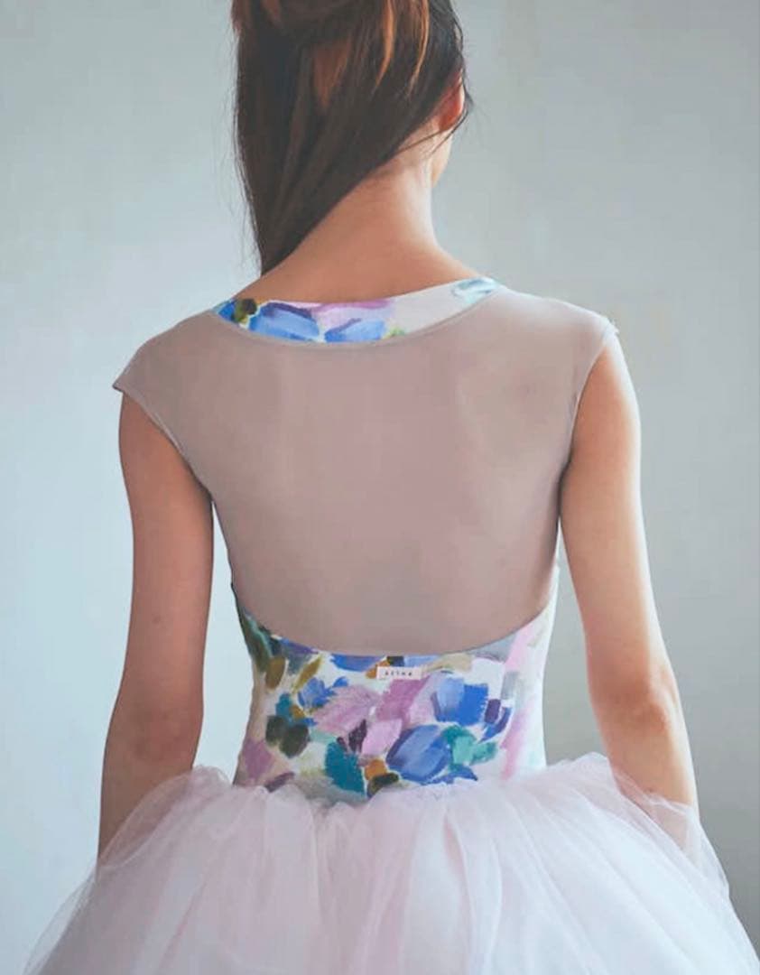 stina 花柄 M レオタード スティナ