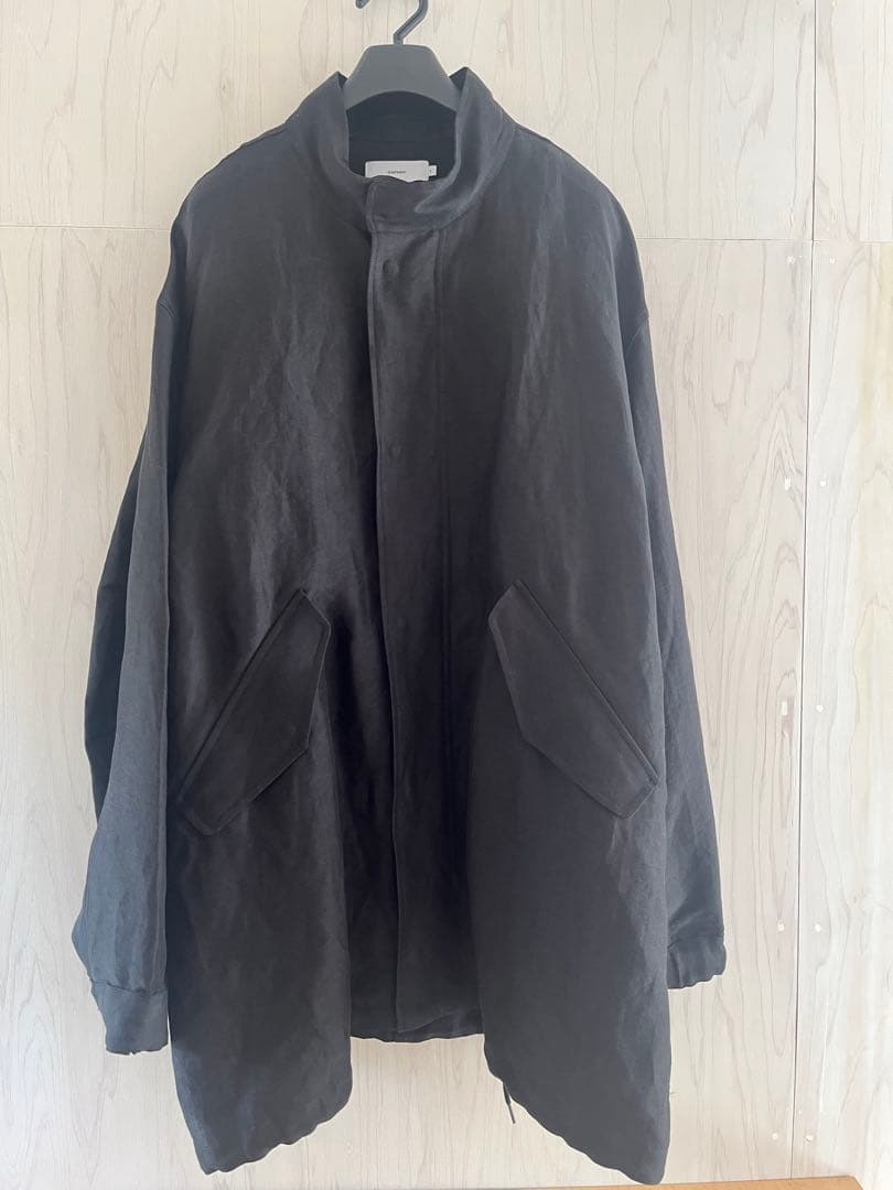 ジャケット・アウター Back Satin Linen Cupro Short Mods Coat