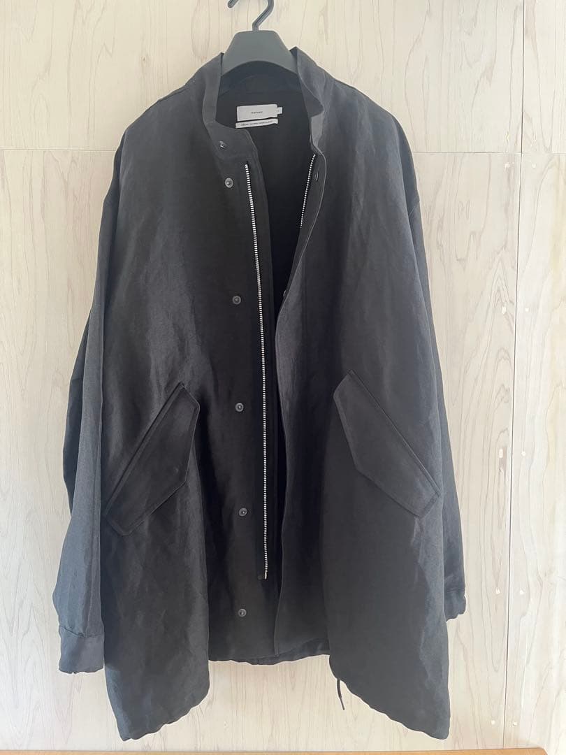 ジャケット・アウター Back Satin Linen Cupro Short Mods Coat