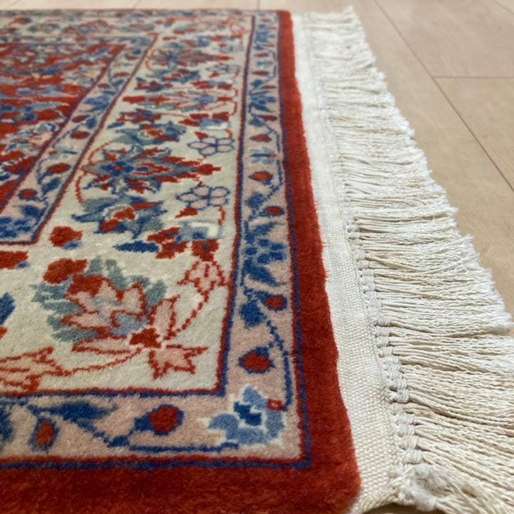 ペルシャ絨毯 サルーク産 美品 ラグ 93x63㎝ - メルカリ