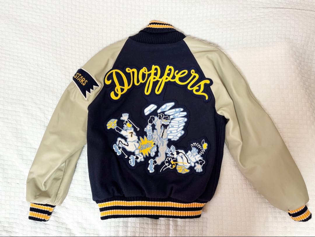 スタジャン バックドロップ ぶっさん 34サイズ 木更津キャッツアイ