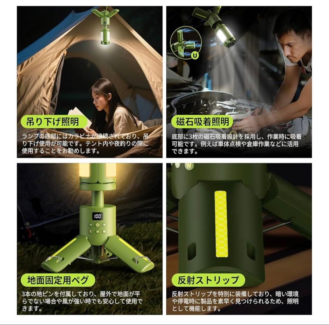 キャンプ ランタンLED 7色 懐中電灯 アウトドア 非常用 持ち運び 防災