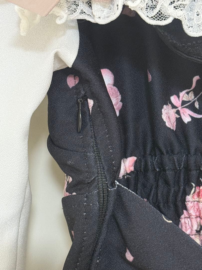 LIZLISA Many Hearts Afternoontea柄ワンピース　黒