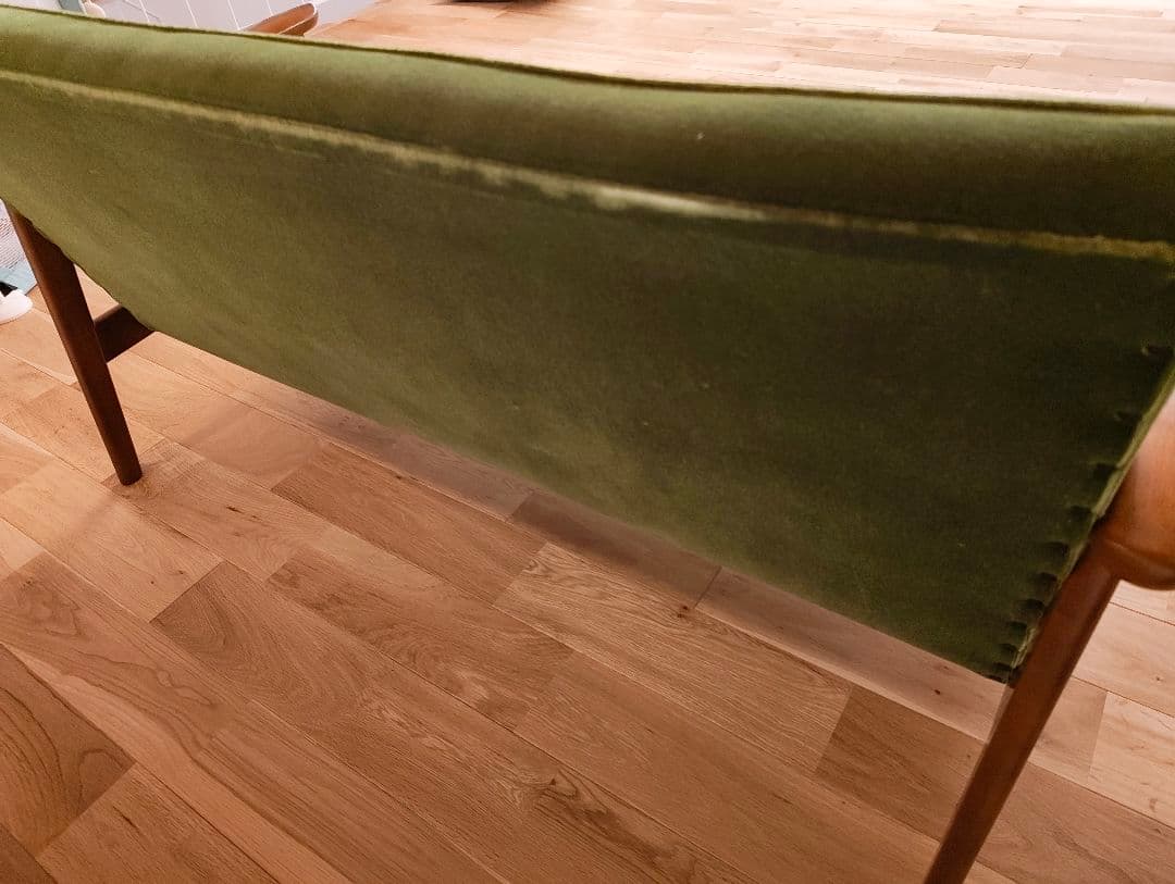 【値下げ】カリモク60 Kチェア 2シーター モケットグリーン