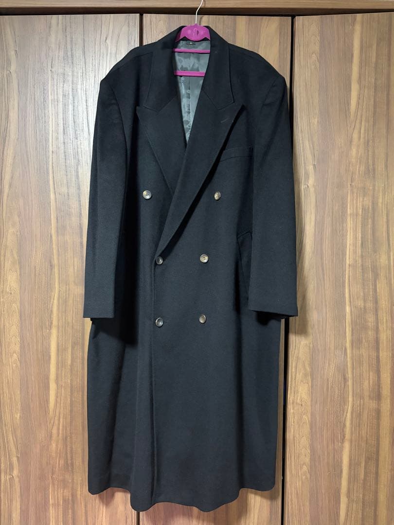 カシミヤ100% チェスターコート 4Lサイズ チェスターコート カシミヤ100％ シングル 3つボタン アウター ロング
