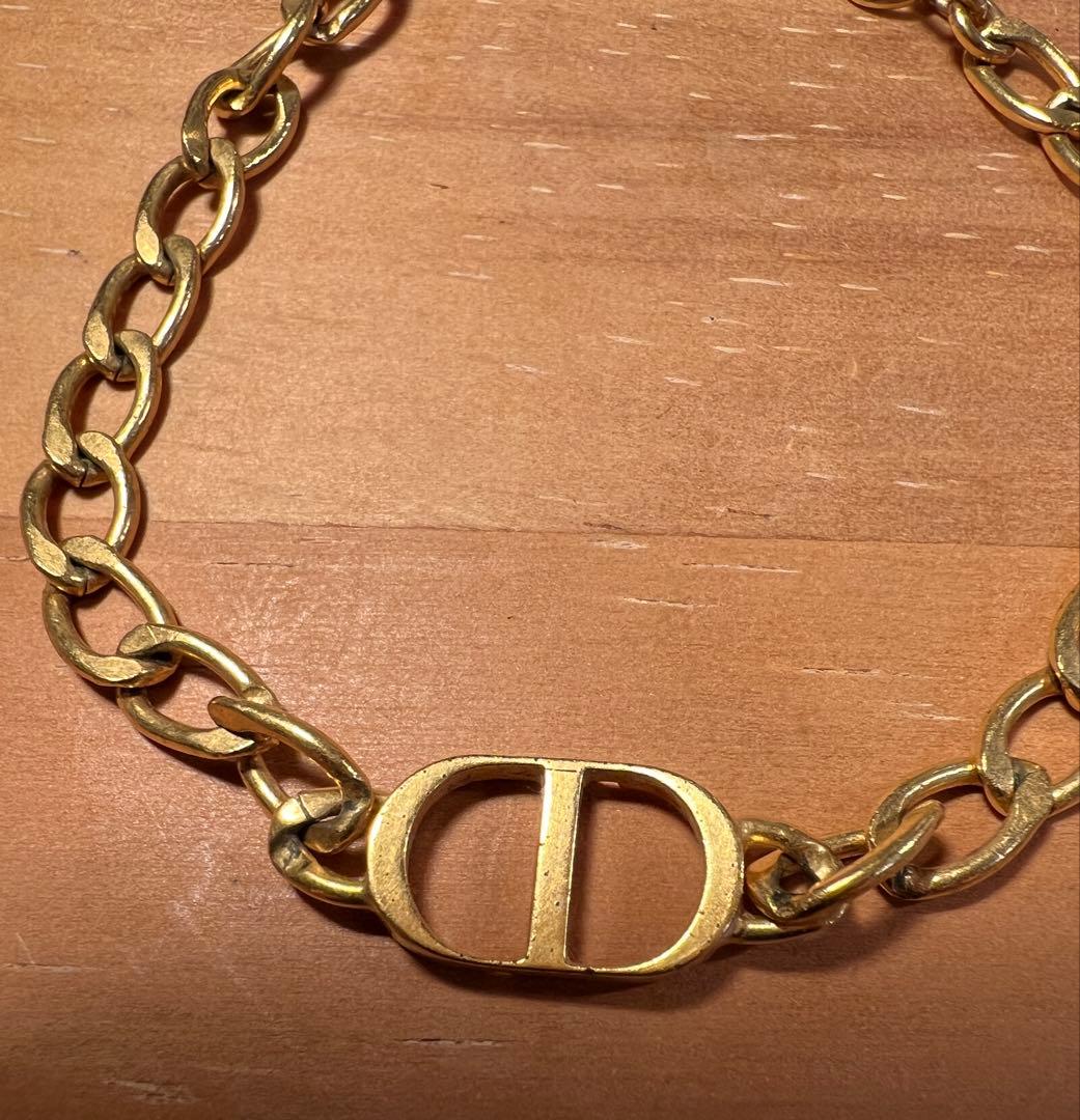 Dior ゴールドチェーンブレスレット