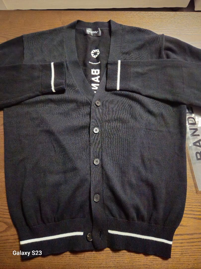 BANDEL ブラックニットカーディガンIV(Lサイズ)