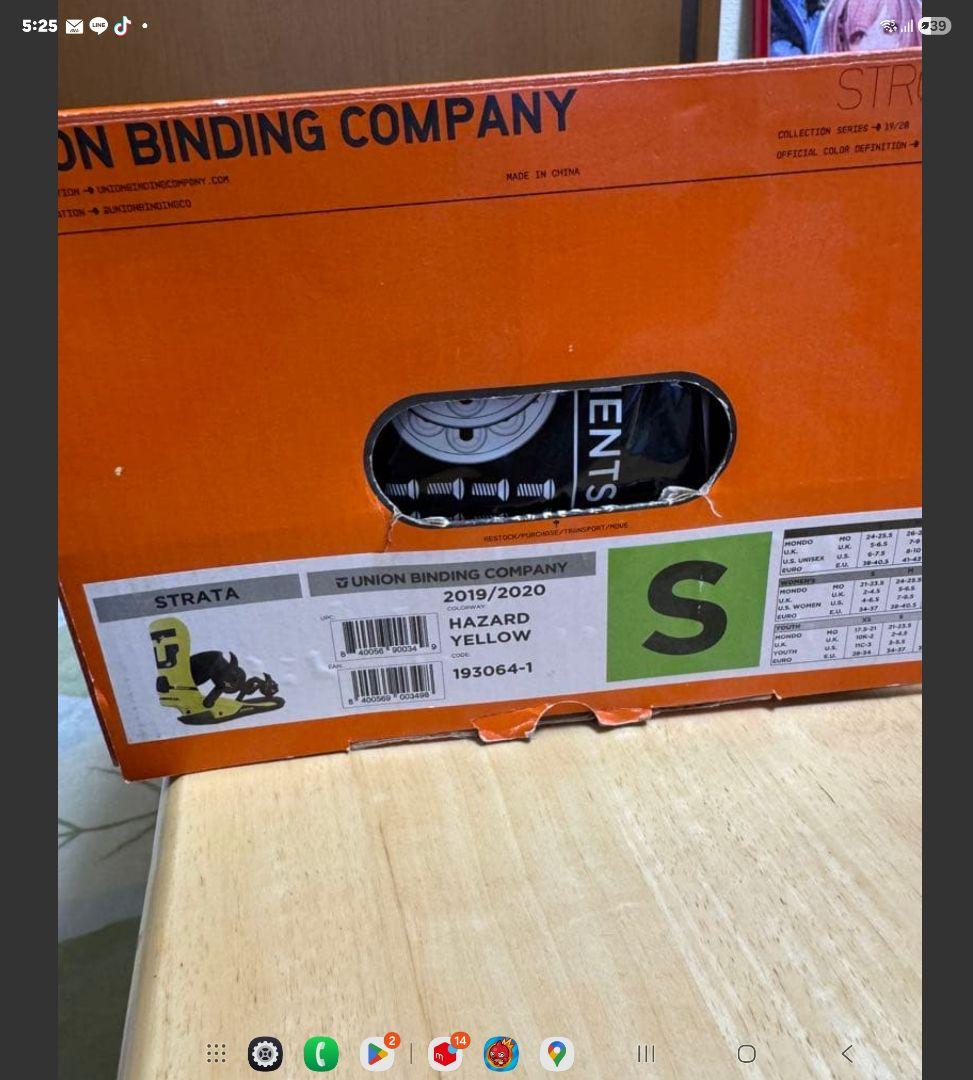 UNION STRATA HAZARD YELLOW Sサイズ