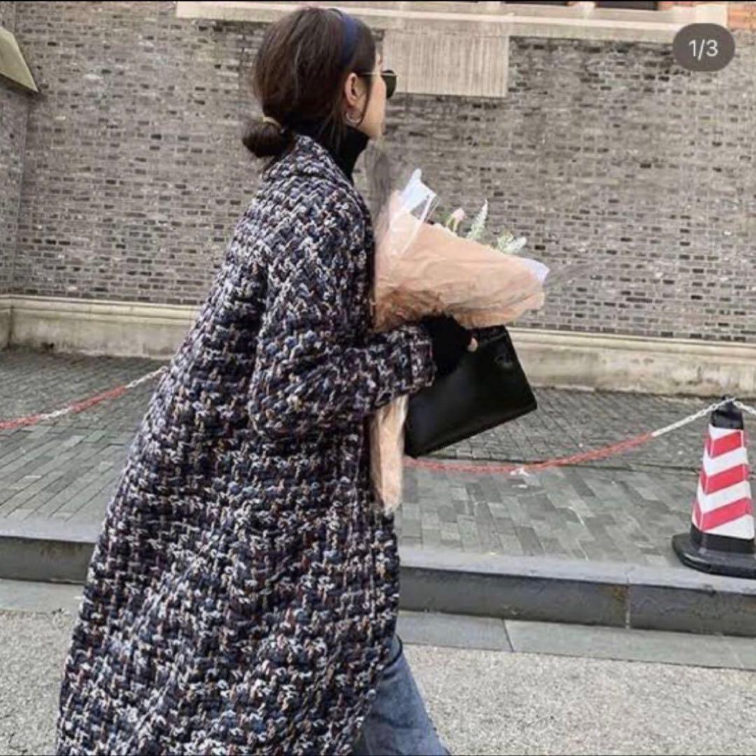 birthdaybash ツイードロングコート