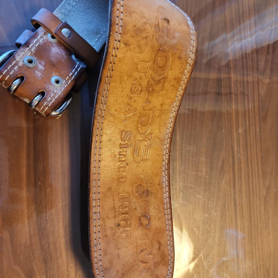 ゴールドジム EXレザーベルト Sサイズ ナチュラル - メルカリ