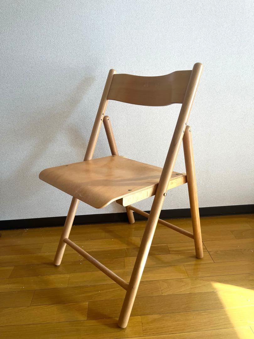 【廃盤・希少】無印良品ブナ材折りたたみチェア