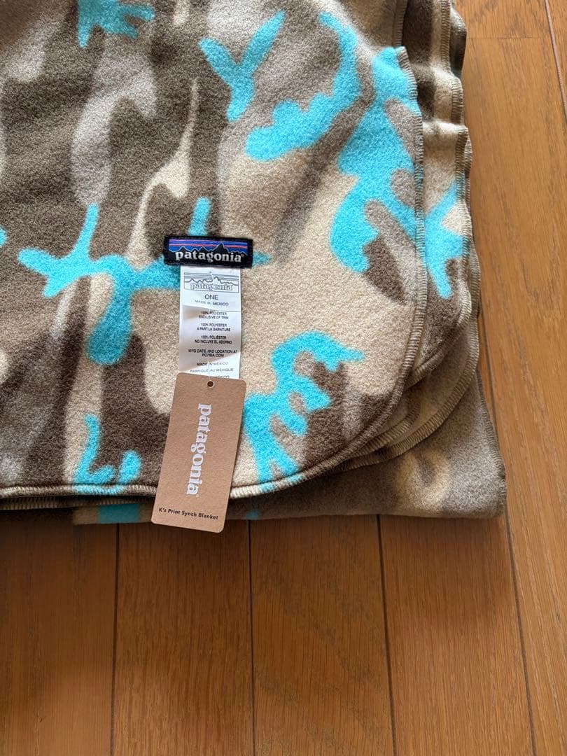 patagonia 迷彩柄 シンチラ フリースブランケット ブランケ