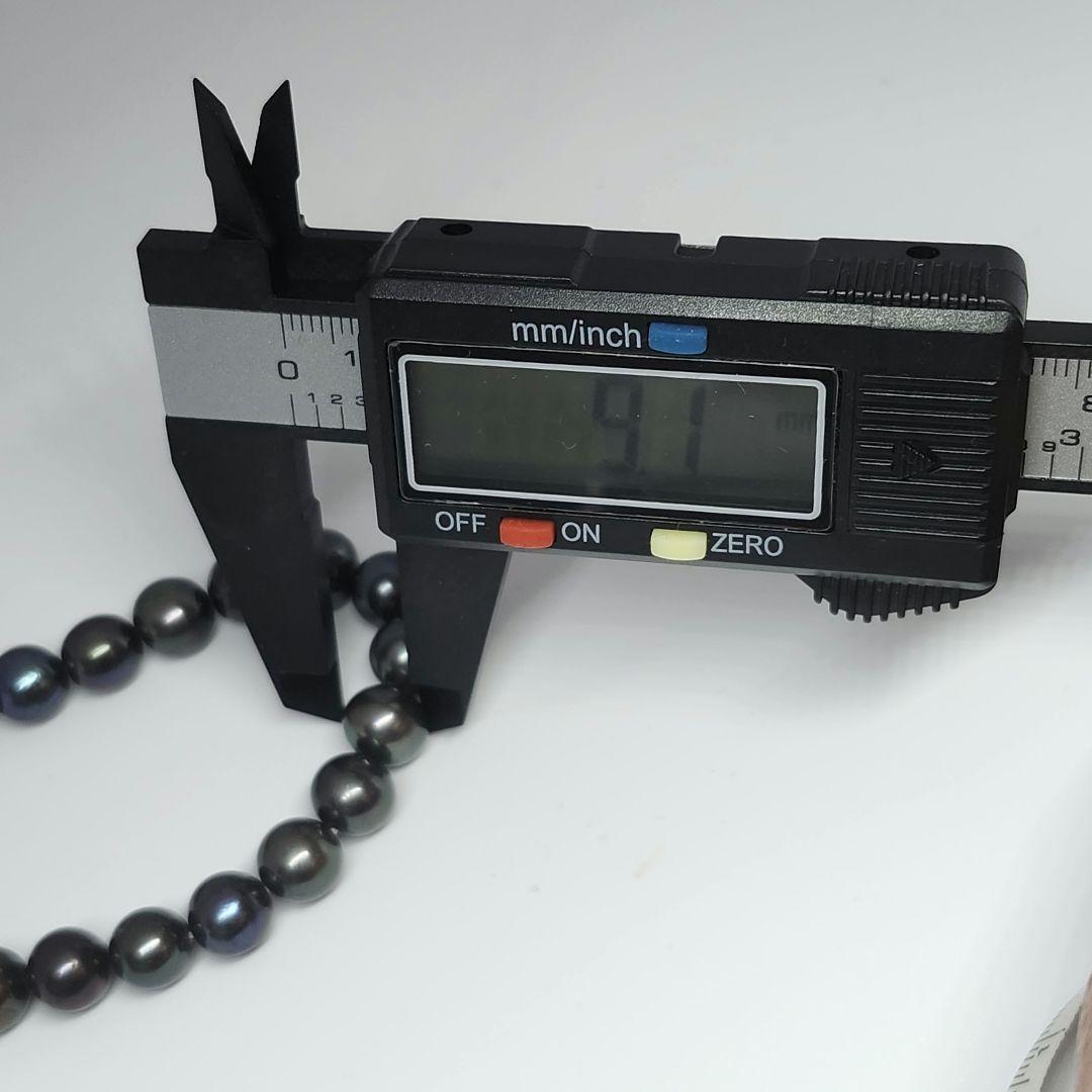 高級 美品 真珠 黒蝶真珠 タヒチ産 ブレスレット ブラック レディース