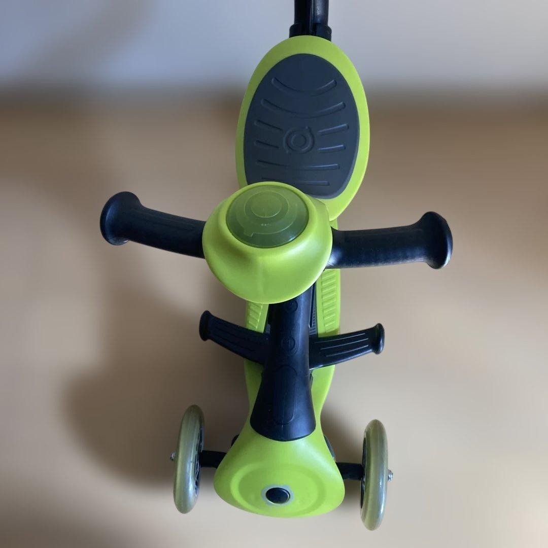 GLOBBER 調整可能な三輪車 イエローグリーン