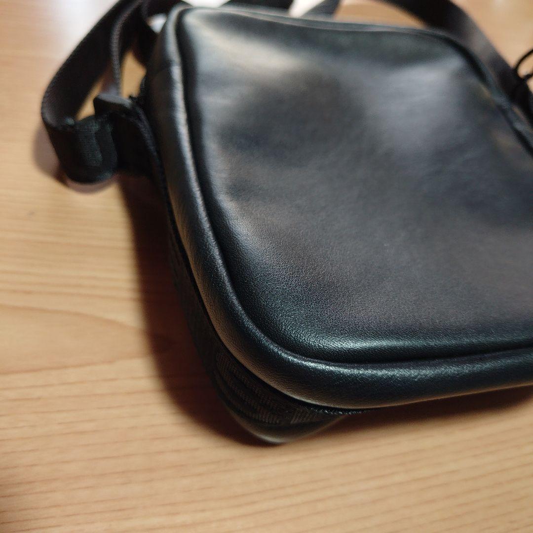 正規品 Supreme シュプリーム Leather ショルダーバック 革 黒