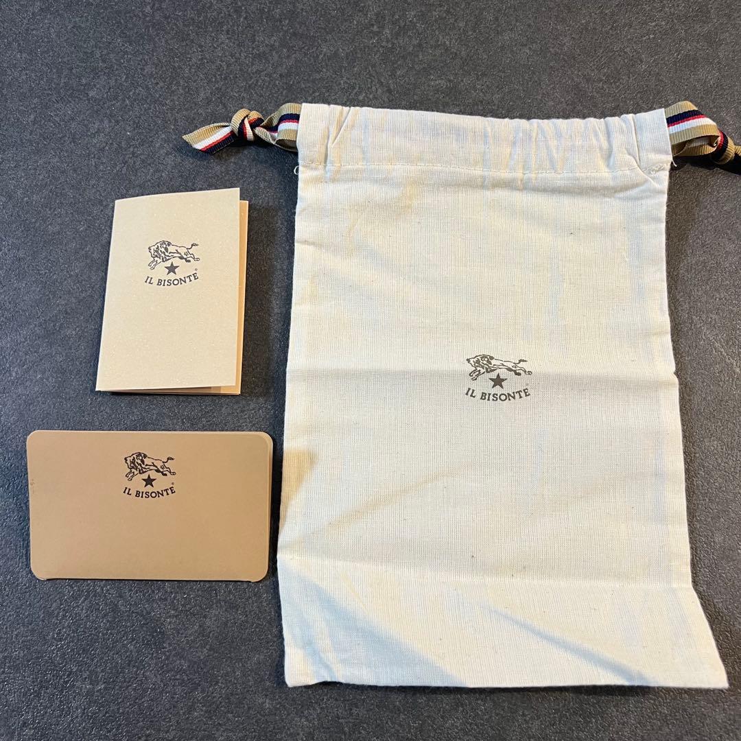 【未使用級】IL BISONTE　イルビゾンテ　長財布　オレンジ　レッド　レザー