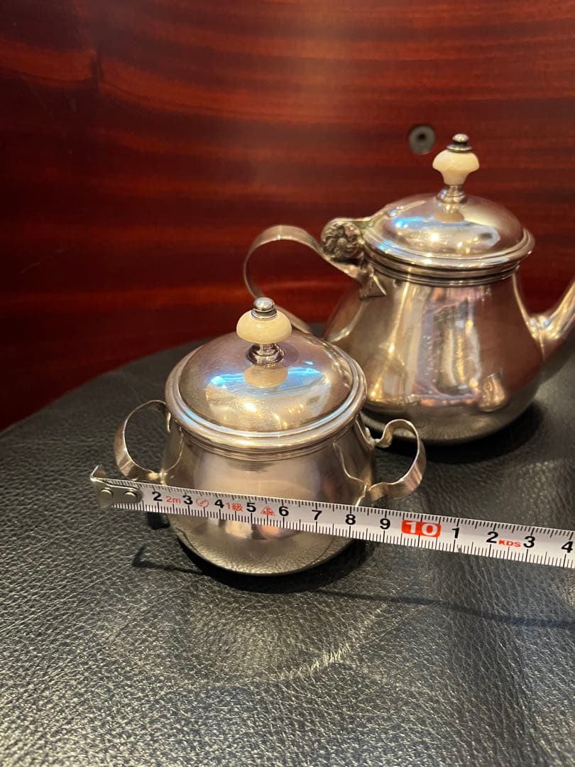 ピュイフォルカ　純銀製　ティーポット　3点セット　アンティーク